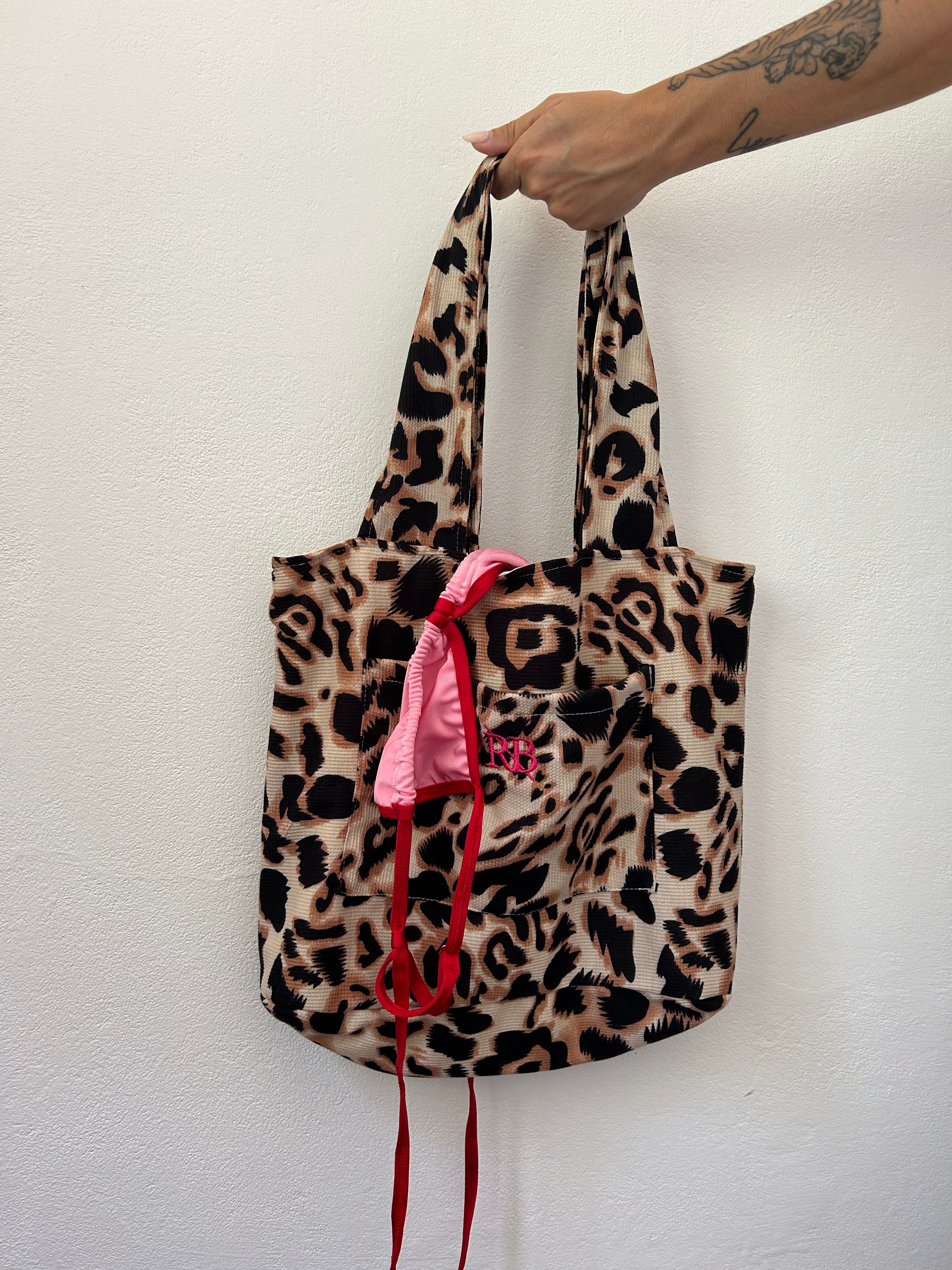 Bolsos de playa leopardo